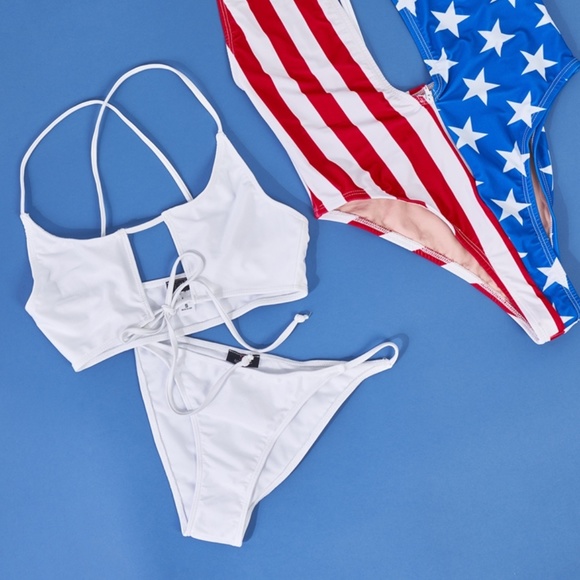 NEW White Cutout Bikini (Limited quantity) - Picture 3 of 4